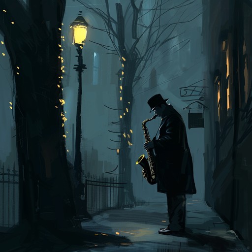 Creating a feeling of loneliness and introspection via reflective melodies that echo through empty city streets, capturing a peaceful yet somber night time atmosphere