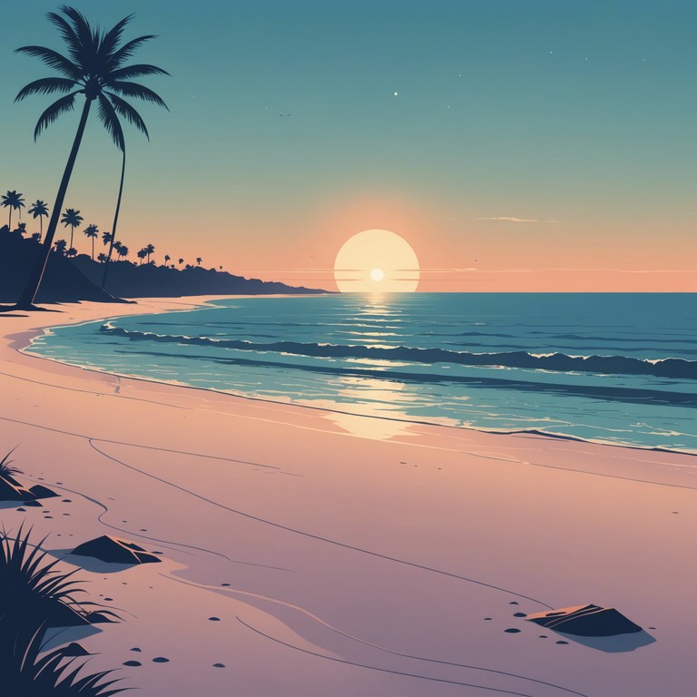 Imagine a serene soundtrack perfect for evening relaxation or night time contemplation, utilizing soft synth sounds to create an atmosphere that's both peaceful and introspective.