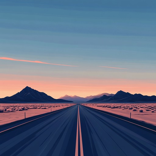 An inspiring track capturing the freedom and optimism of a long journey on the wide open road, featuring melodious acoustic guitar strums and occasional harmonica embellishments, evoking a sense of adventure and hope.