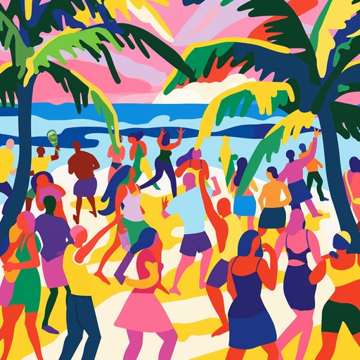 A vibrant, rhythmic dance tune with playful ukulele melodies and energetic beats, exuding joy and fun. Ideal for lively summer parties, ads, and travel content.