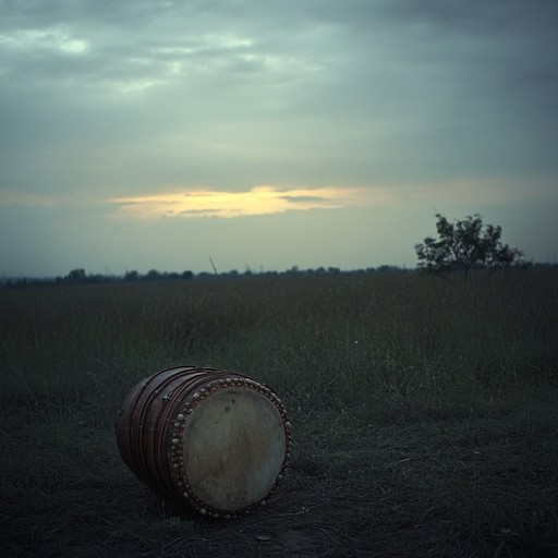 A soulful instrumental bhangra piece featuring the dhol, blending traditional rhythms with ethereal ambient sounds to evoke deep feelings of longing and melancholy.