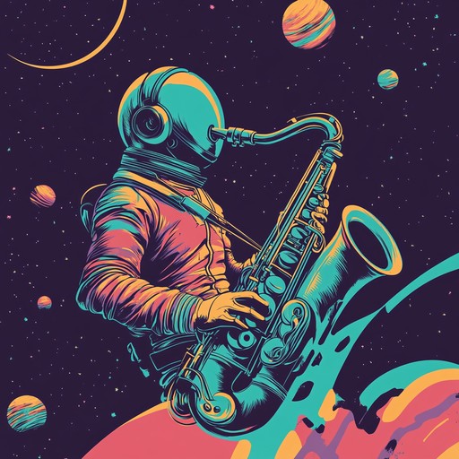 Experience an interstellar swing dance with a big band sound fused with futuristic elements, creating an out of this world musical journey