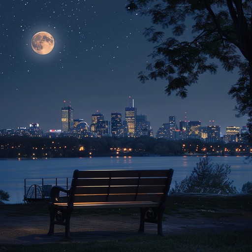 This serene track fuses tranquil melodies with subtle jack swing rhythms to evoke the peaceful yet vibrant feel of a city at night. The calming tones and laid back tempo create a perfect backdrop for relaxation and contemplation.