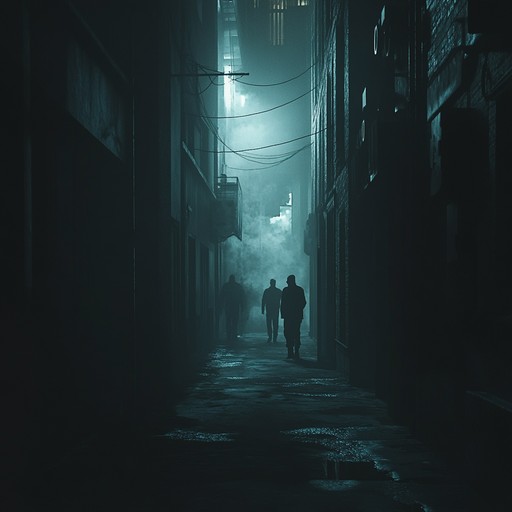 This track is an eerie exploration into the unknown, featuring haunting electronic sounds and unsettling rhythms. The dark, shadowy ambiance is perfect for creating a spine chilling atmosphere that lingers long after the music stops.