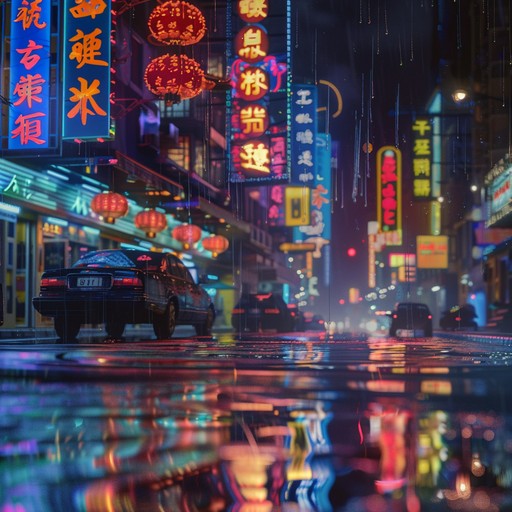 This track combines the deep, resonant bass of future bass with layers of sensual, whisper like synths, creating an atmosphere that’s both invigorating and intimate. The sound envisions a rain drenched cityscape lit by neon, where each drop adds to the rhythm, and the night is alive with possibilities