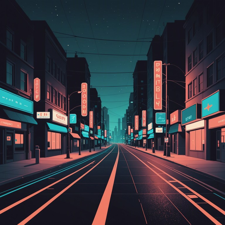 This track features complex rhythms layered with smooth, jazzy melodies that bring the essence of urban sophistication and late night vibes. The composition is built around a key instrumental hook that is both catchy and intricate, inviting listeners into a world where jazz meets modern city life with a nostalgic yet contemporary feel.