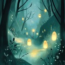 a gentle melody evoking a magical forest adventure for children