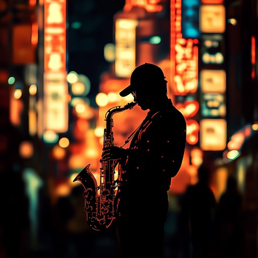 An exhilarating instrumental blending soulful jazz with funky grooves. The track highlights a dynamic saxophone leading over groovy basslines and rhythmic percussion, capturing the essence of vibrant night scenes.