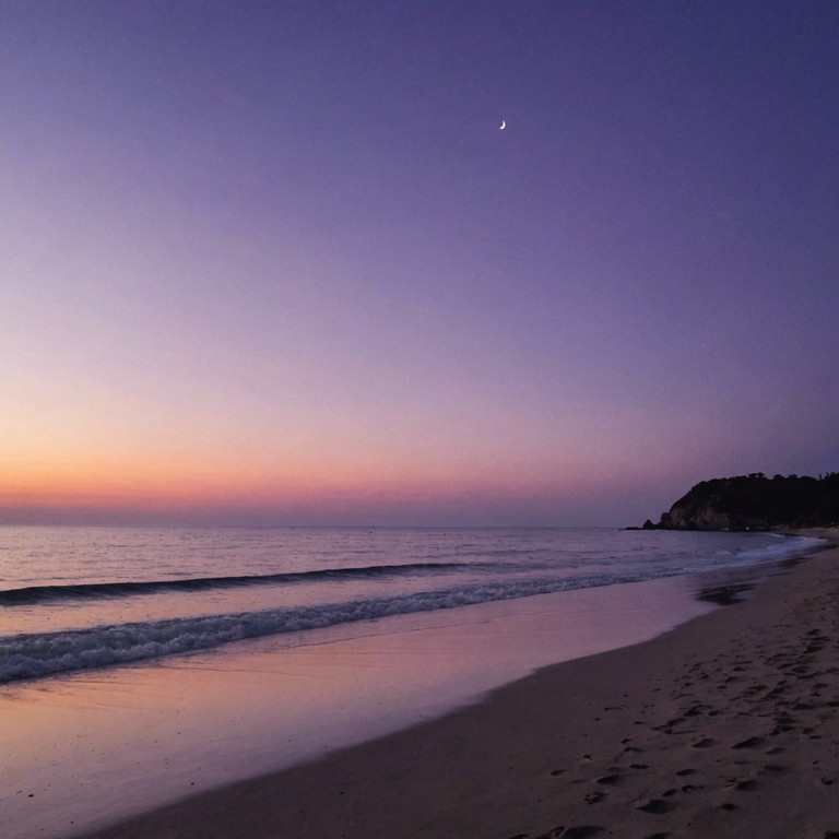 This instrumental calypso track captures the essence of a solitary walk along a twilight beach, reflecting the somber mood of a heart mourning lost love. The melody, carried primarily by a steelpan, provides a melancholic yet soothing backdrop, blending traditional caribbean rhythms with poignant harmonies to express deep emotional narratives.