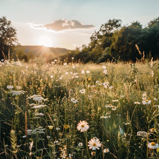 A cheerful dream pop piece featuring a vibrant guitar melody that conjures images of sunlit meadows, playful breezes, and carefree afternoons. Bright synth layers and gentle percussion complement the guitar, creating a lush, immersive soundscape. The music radiates warmth and positivity, making it perfect for uplifting moods and inspiring joy.