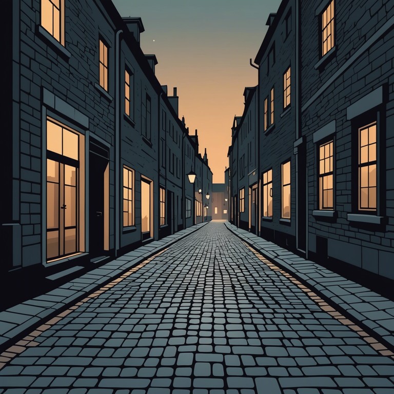 This composition weaves a deep, brooding atmosphere with novelty elements, capturing a sense of intrigue and mischief. The piece features playful melodies that dance over a somber background, creating a unique juxtaposition of moods.