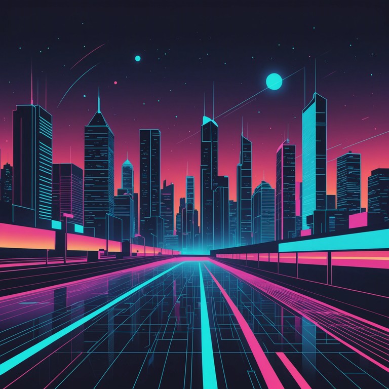 This track combines unpredictable, chaotic rhythms with lush, atmospheric textures to create a dynamic soundscape reminiscent of a cyberpunk future. The song features layers of synthesized sounds and distorted beats, evoking a world where technology and emotion collide.