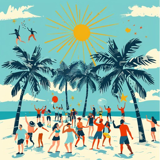 Capturing the feel of endless summer, this tropical pop track is perfect for sunny beach days. Bright tunes and upbeat melodies create a joyful and carefree atmosphere, conjuring images of fun in the sun and festive seaside moments.