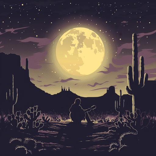 Dive into an eerie, psychedelic blues journey featuring electric guitar riffs that seem to echo across desert landscapes, creating an otherworldly atmosphere that’s haunting and deeply evocative.