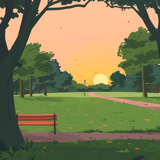 This piece captures the essence of a sunny afternoon stroll through a park. The melodies are bright and uplifting, accompanied by light percussion that invokes a sense of ease and joy. Perfect for easy listening and background music, it's a soundtrack to your most carefree summer days.