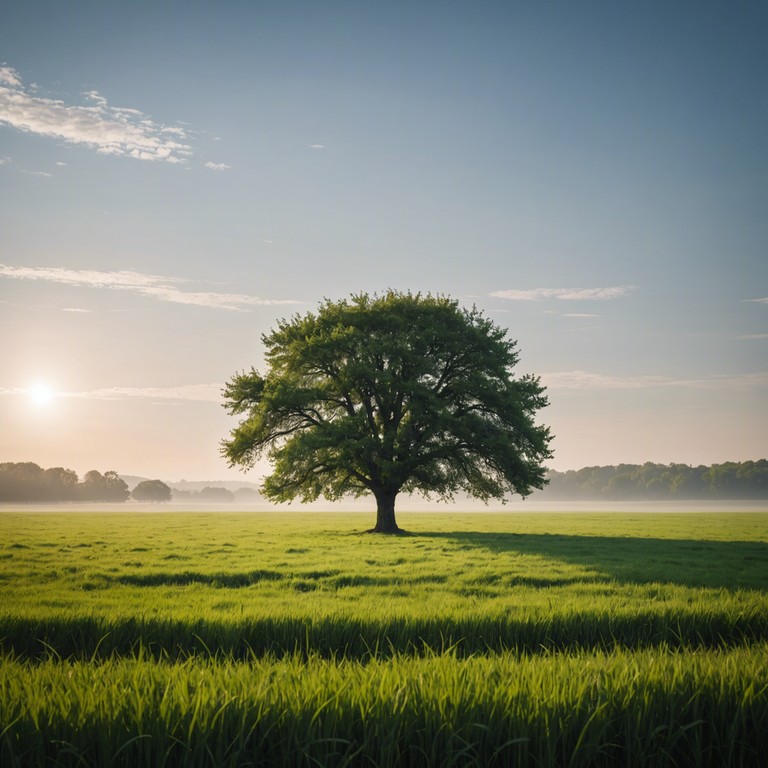 Infuse a tranquil, contemplative atmosphere into the lush, green serenity of a meadow at dawn, where each note mirrors the subtle whisper of the morning breeze through the grass. Crafted with an introspective yet uplifting spirit, this track embodies the gentle dance of nature and solace.