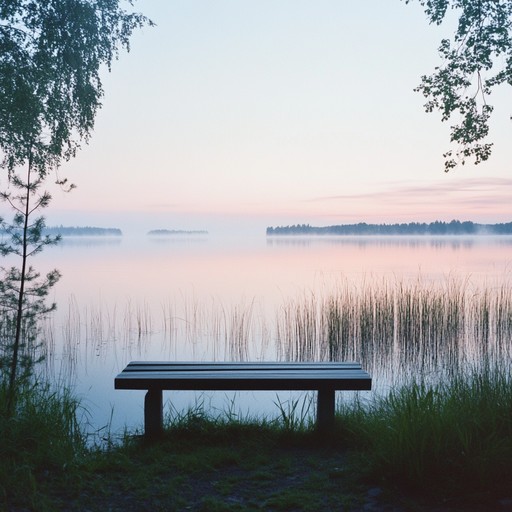 A soothing instrumental piece that captures the tranquility of finnish summer nights under the midnight sun, blending gentle melodies with smooth suomipop rhythms