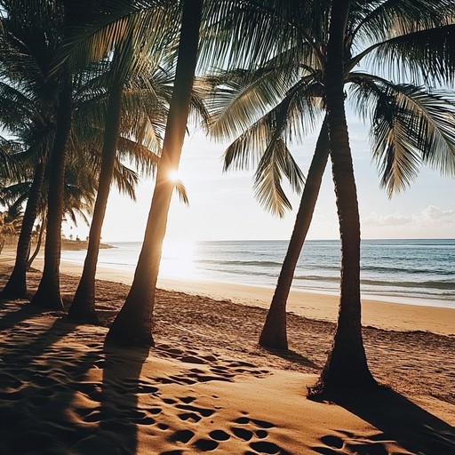 Experience the serene vibes of a tropical island sunset as breezy afro cuban melodies gently sway, creating a perfect backdrop for tranquil relaxation. The soft caress of bongos harmonizes with ambient background sounds, evoking the peacefulness of a coastal evening.