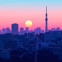 instrumental reflecting the joyful, energetic morning vibes of tokyo