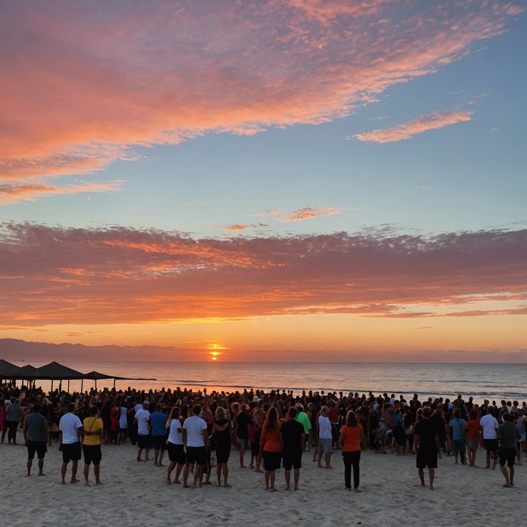 This track embodies the essence of summer fun with a blend of energetic beats and infectious melodies that capture the spirit of a seaside dance party at sunset. Bright synth lines combine with the warm timbre of an acoustic guitar, creating a sound that is both refreshing and nostalgic.