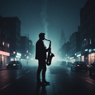 sultry beats under a moonlit jazz atmosphere