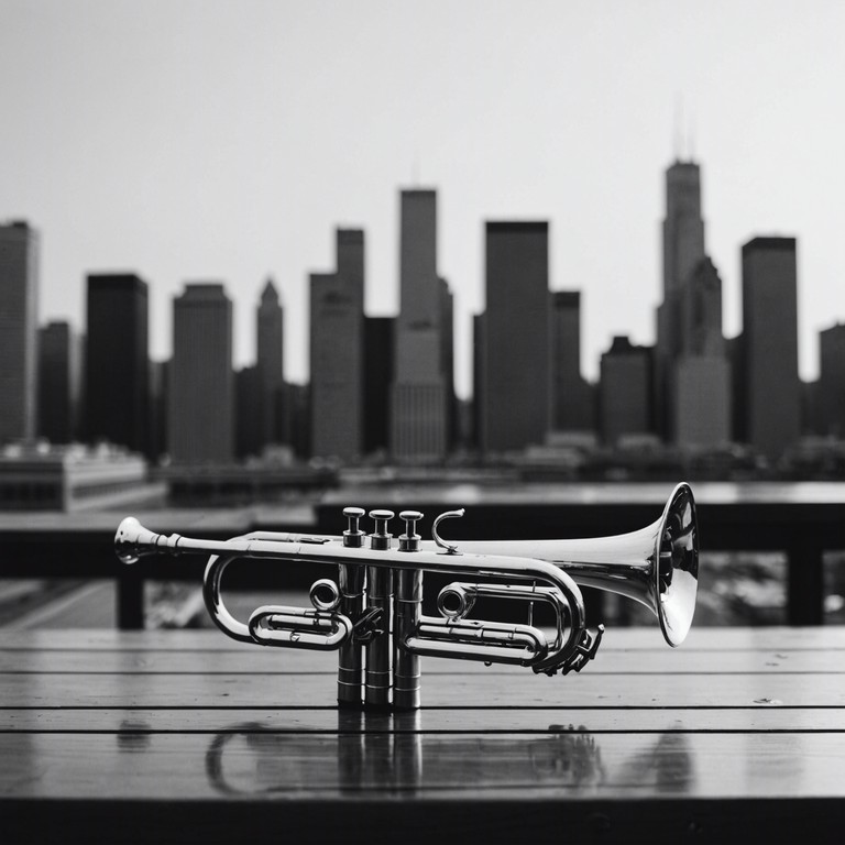 A musical exploration of urban sophistication and romance, 'city lights serenade' weaves the passionate tones of a trumpet with the rhythmic backdrop of a bustling city at night. Ideal for reflecting the dual nature of city life, it's both vibrant and intimate, perfect for evoking stories of unseen urban enchantments.