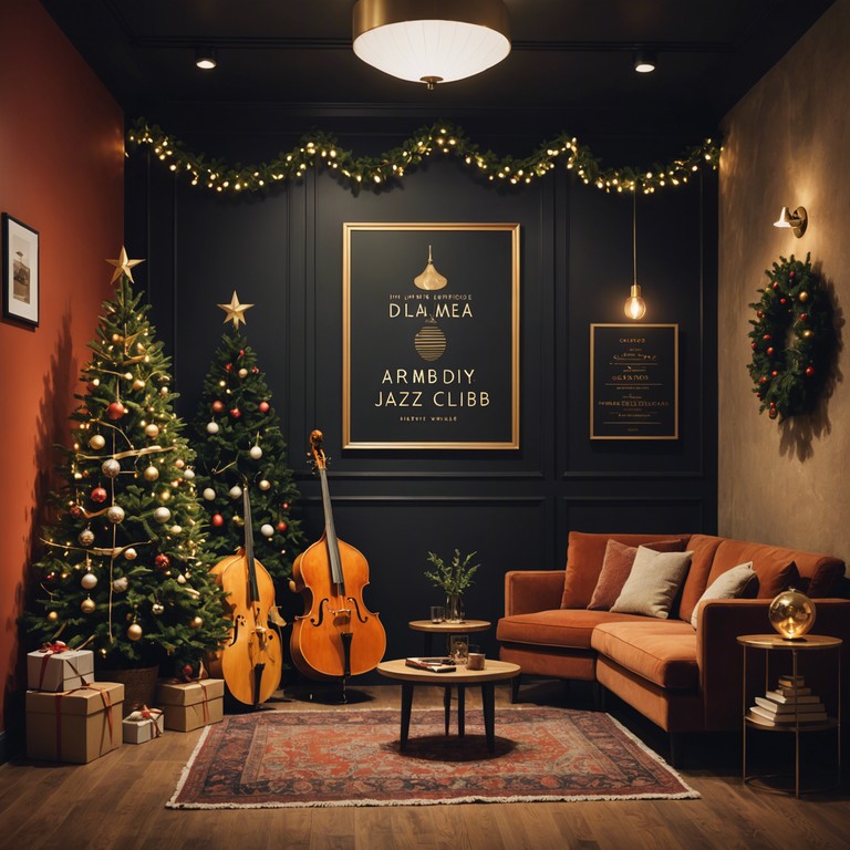 Imagine a lively jazz club decorated with holiday lights, where the music captures the essence of christmas spirit through swing rhythms and rich improvisations. This track combines the warmth of holiday melodies with the spontaneous and dynamic nature of jazz.