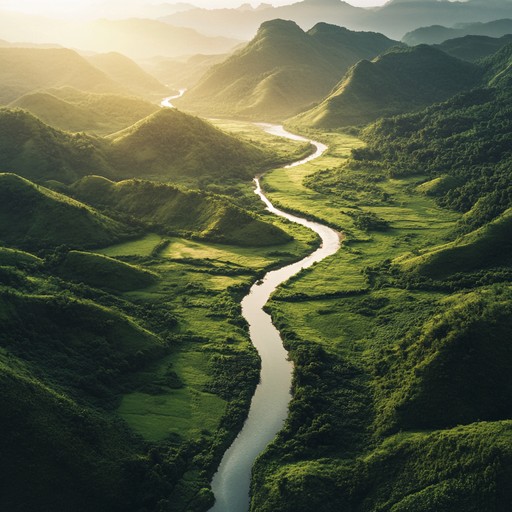 Traditional world strings and soft handpan harmonize to evoke ancient landscapes, crafting a serene and reflective mood.