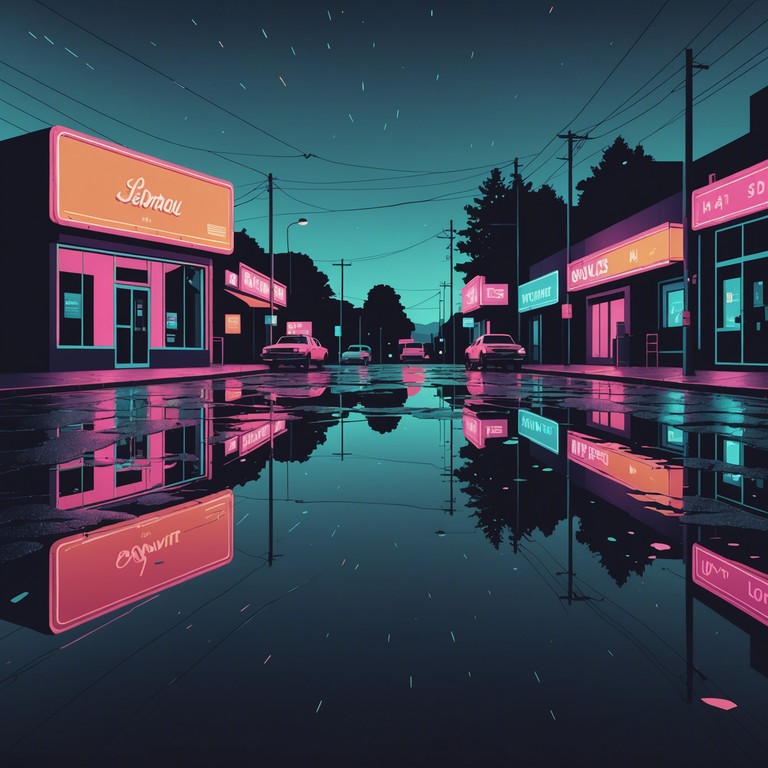 In this track, a lush texture of moody synth layers interweaves perfectly with pulsating digital beats to create a vibrant urban soundscape. It evokes the sensation of wandering through neon lit city streets during the late hours, feeling both the solitude and the buzz of the city.