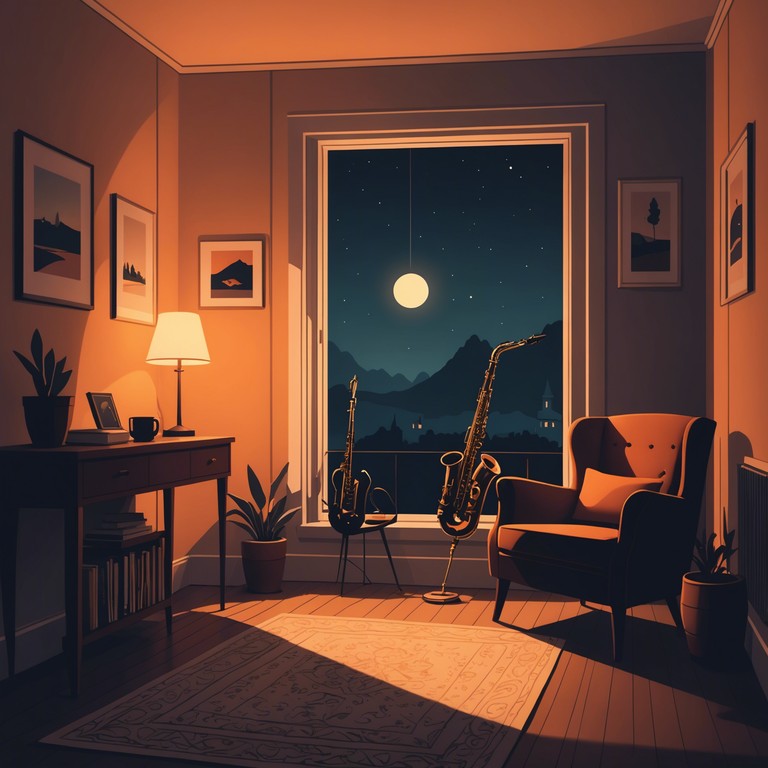 A deeply moving saxophone piece that traverses the quiet beauty of a lover's embrace under the soft glow of the moonlight, creating a perfect atmosphere for evenings spent close together.