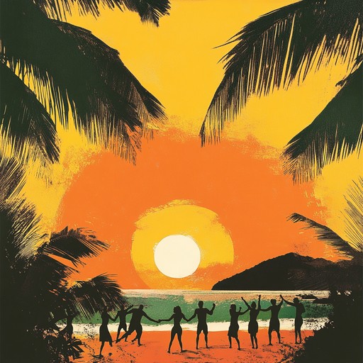 A joyful and upbeat instrumental dance pop song that fuses bright marimba melodies with tropical rhythms, evoking the feeling of a sunset party on a mediterranean island.