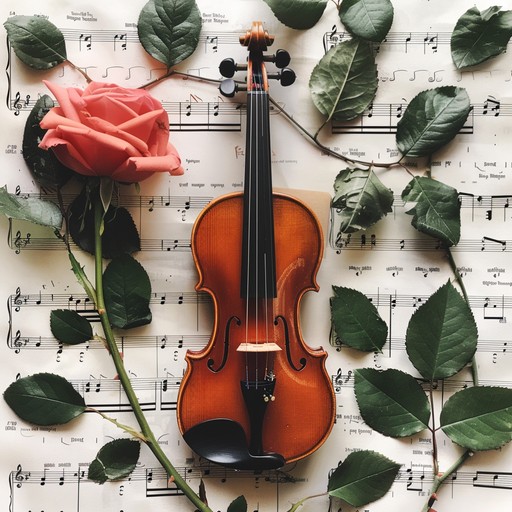 An evocative instrumental piece that combines lush orchestral textures with a soothing operatic style, bringing forth themes of love and gentleness. It paints a picture of serene, affectionate moments shared between lovers, enhanced by the smooth and comforting sound of the violin leading the melody.