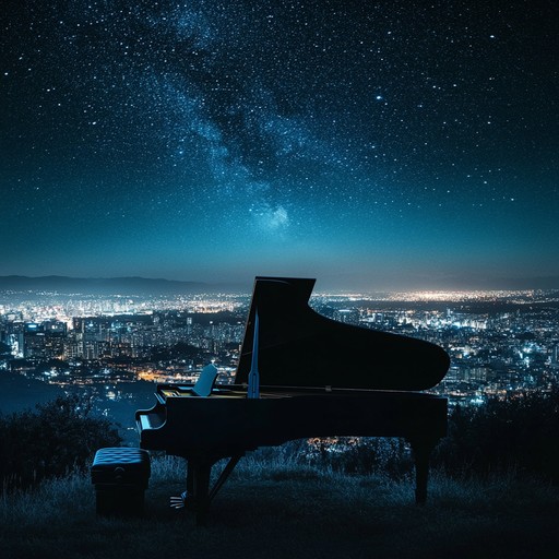 Craft a mellower blend of reflective jazz melodies and house beats, creating an intimate ambiance for those late night summer reveries. Featuring soft piano chords and subtle electronic rhythms, this piece evokes nostalgic and bittersweet moments.