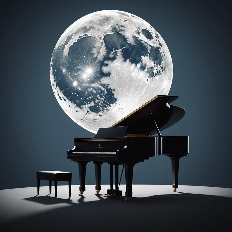 A delicately woven ballad that evokes the mystery and allure of a moonlit evening. The music unfolds with a gentle piano, creating an intimate atmosphere that invites the listener into a world of quiet reverie and subtle romance.