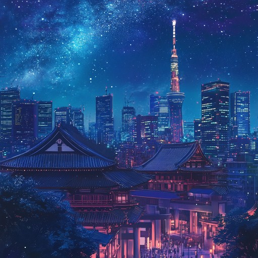 An instrumental j pop piece that envelops the listener in the mystical ambiance of tokyo at night. Combining the haunting tones of the shakuhachi with atmospheric electronic layers, the track evokes images of hidden alleys and moonlit rooftops. The melody weaves a tapestry of mystery and allure, inviting one to explore the secrets veiled by the urban shadows.