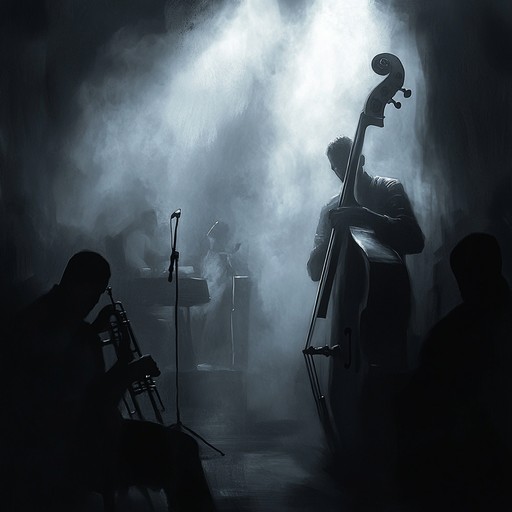 Dive into the depths of a shadowy 1930s jazz club where the air is thick with tension. The deep bass and brooding horns create an unsettling yet compelling atmosphere, evoking a noir esque feeling that keeps you on edge. Let each note of the sinister swing seep into your bones, as dark rhythms twist around you, drawing you further into this midnight cabaret's enigmatic allure.