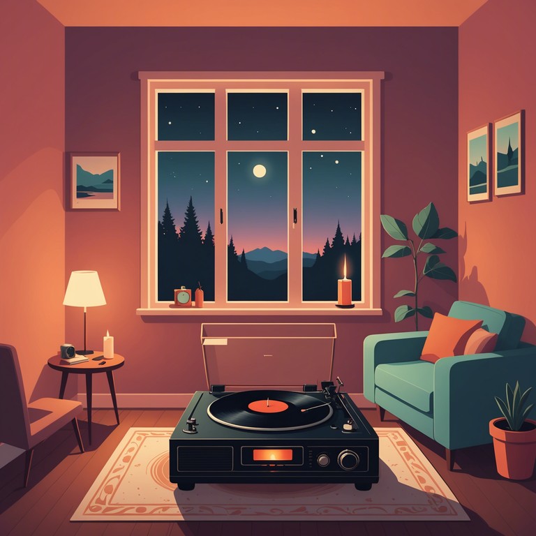 Imagine settling into a cozy armchair as the sun kisses the horizon, and the day's stresses melt away. This track provides a gentle, soothing soundscape, featuring ethereal melodies that flirt with the edges of consciousness, perfect for unwinding or gentle reflection.