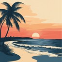 instrumental mambo evoking peaceful tropical sunset by the sea