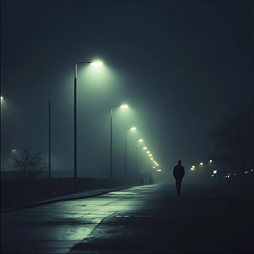 An instrumental ballad capturing the loneliness of midnight streets, blending melancholic guitars with atmospheric synths for a haunting effect