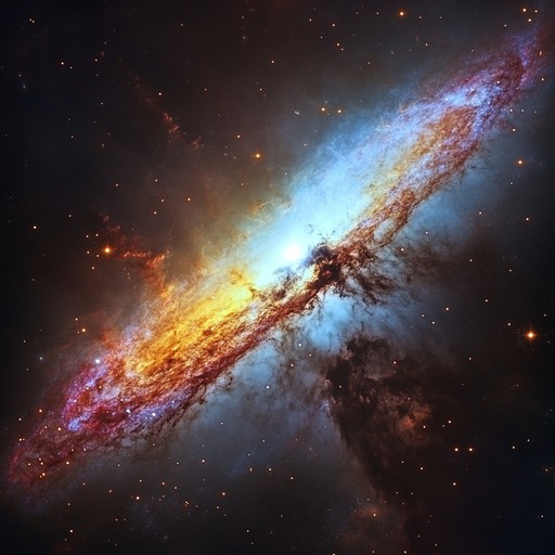 Imagine floating through the vast cosmos, surrounded by stars and nebulae, as ethereal sounds guide your journey through space. The composition lifts your spirits and brings a feeling of euphoria and peace, as the harmonies mimic the ebb and flow of celestial movements.