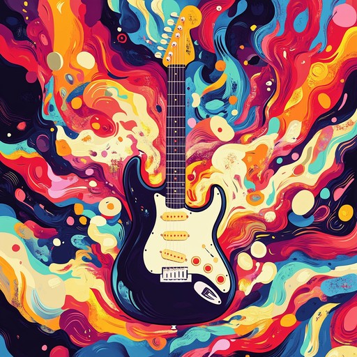 A high spirited blues instrumental featuring dynamic electric guitar solos, groovy bass, and vibrant rhythms that celebrate joyous moments and uplift listeners.