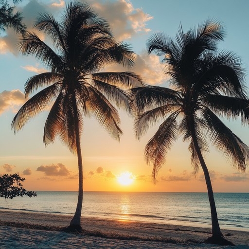 An instrumental heartwarming latin jazz piece that encapsulates the beauty of caribbean sunsets, conjuring images of swaying palm trees and gentle ocean breezes. The composition intertwines soulful trumpet solos with lively rhythms, creating a smooth yet vibrant atmosphere that soothes and captivates the listener.