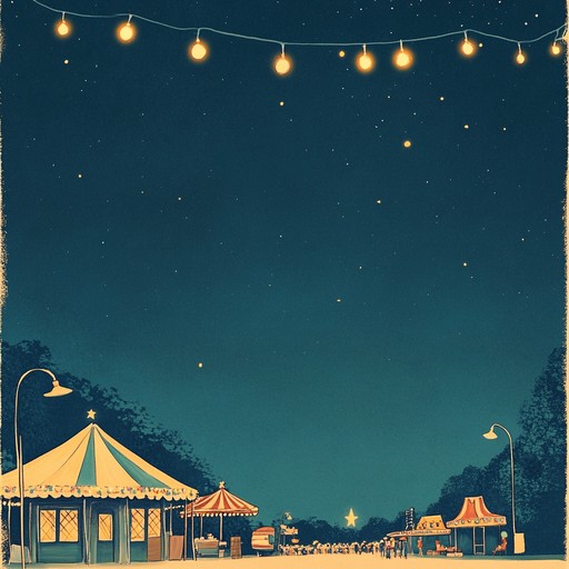 This instrumental piece captures the soothing atmosphere of a peaceful carnival parade, blending gentle accordion melodies with soft harmonies to evoke the tranquility and joy of an evening celebration. The music embodies the subtle sounds of a carnival winding down, with hints of distant laughter and the soft glow of lights.