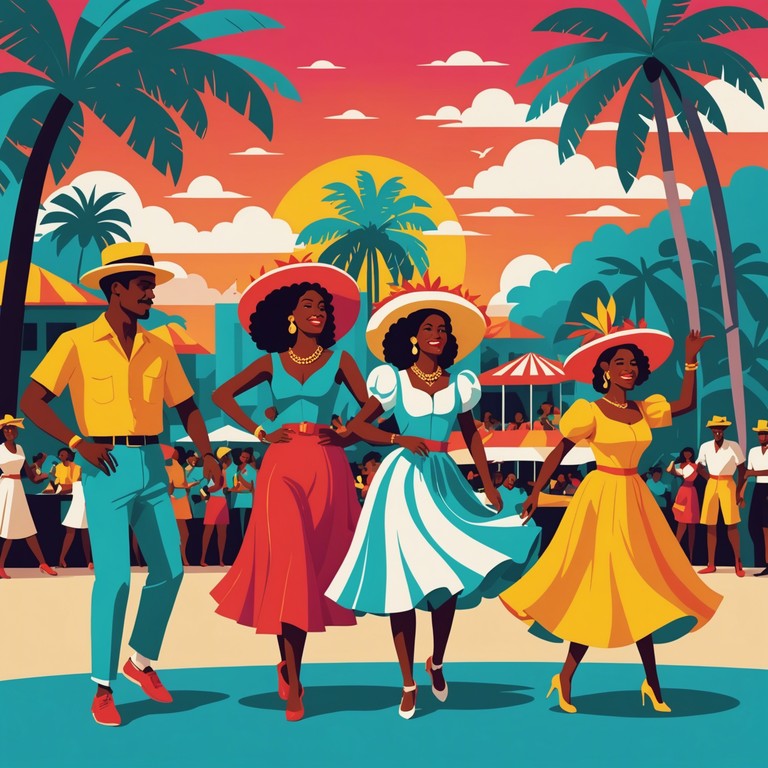 Imagine the streets of havana lit by the warm glow of the setting sun, filled with the sounds of mambo creating a perfect backdrop for an evening fiesta. The music is both uplifting and engaging, designed to make you dance.