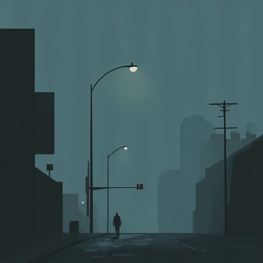 An instrumental phonk track blending atmospheric synths with deep basslines and mellow beats, capturing the essence of solitary midnight thoughts wandering through empty city streets