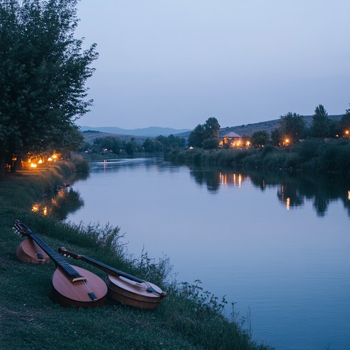 An instrumental chalga composition that combines traditional balkan folk elements with modern sounds, creating a peaceful atmosphere reminiscent of twilight over bulgarian hills. The gentle melodies played on the kaval guide the listener through a journey of serenity and nostalgia.