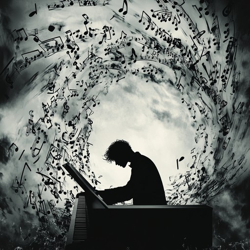 A powerful instrumental that merges neoclassical piano with innovative harmonies and rhythms, embodying a spirit of rebellion and defiance against traditional classical music conventions.