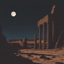 a haunting melody echoing through forgotten middle eastern ruins.