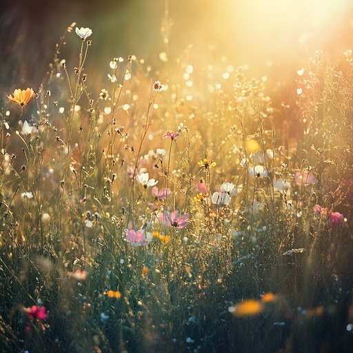 Step into a morning meadow with uplifting ambient tones, featuring bright synth pads, gentle melody lines, and soft percussions that create a nostalgic and serene atmosphere. Perfect for serene and reflective moments.