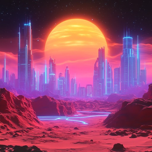 This track imagines mars colonization with futuristic beats and ethereal synth sounds, weaving an otherworldly, cyberpunk atmosphere. Its dynamic flow shifts between laser sharp rhythms to expansive, misty soundscapes.